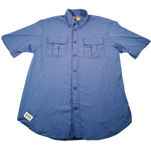 Duluth Trading Co. Men's 100% Nylon Button-Up Short-Sleeve Fishing Shirt Large